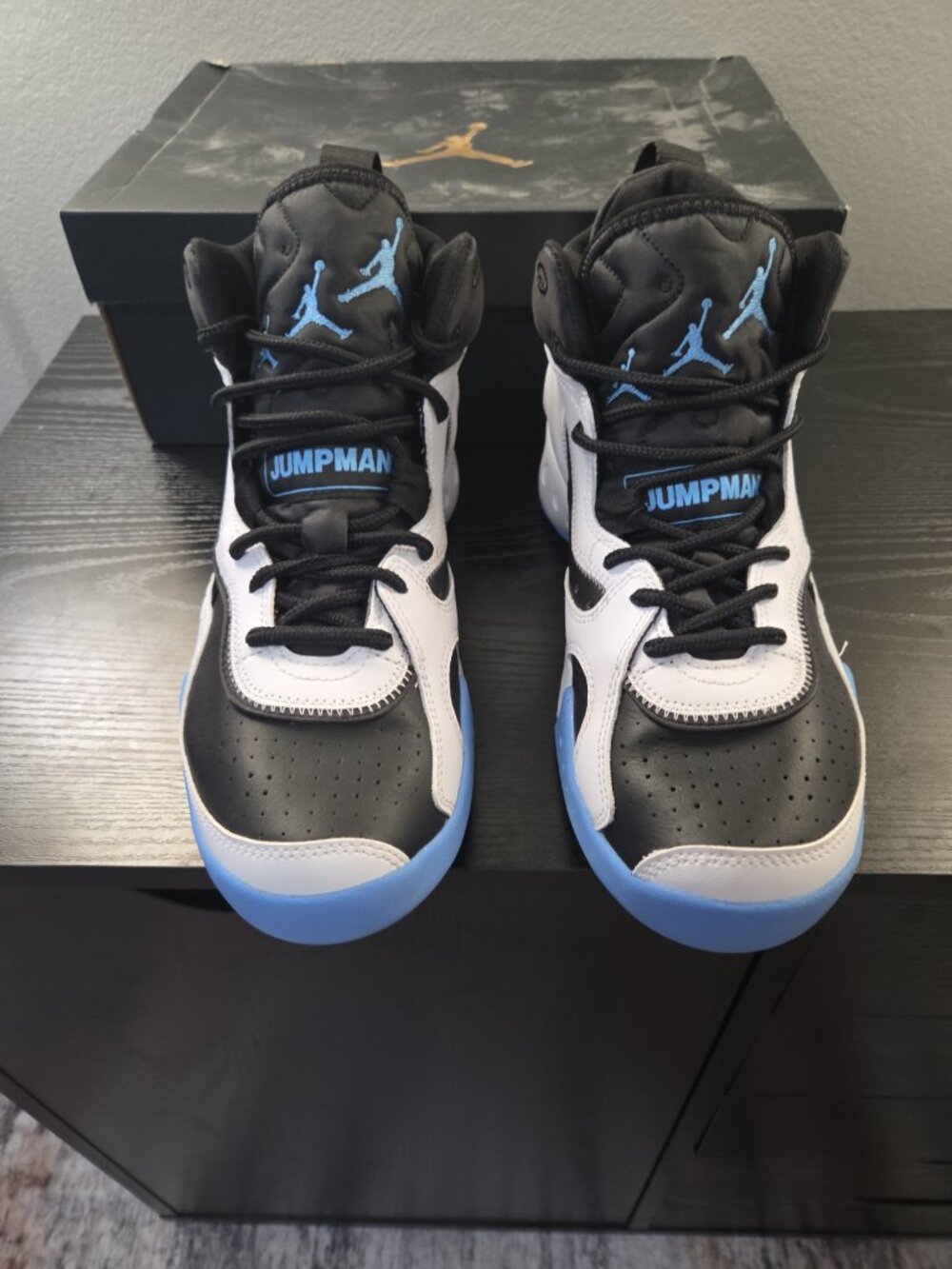 Jordan Pro RX White Black University Blue Size 9 OG Box - Picture 6 of 7